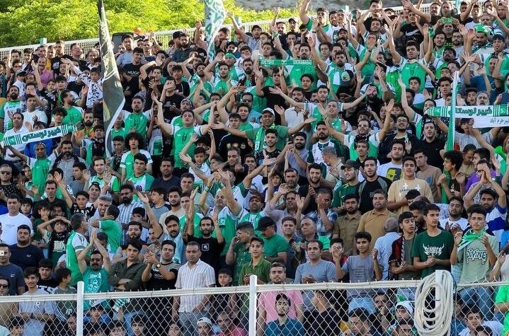 نمایی از خروش هواداران خیبر - خبرگزاری مهر | اخبار ایران و جهان