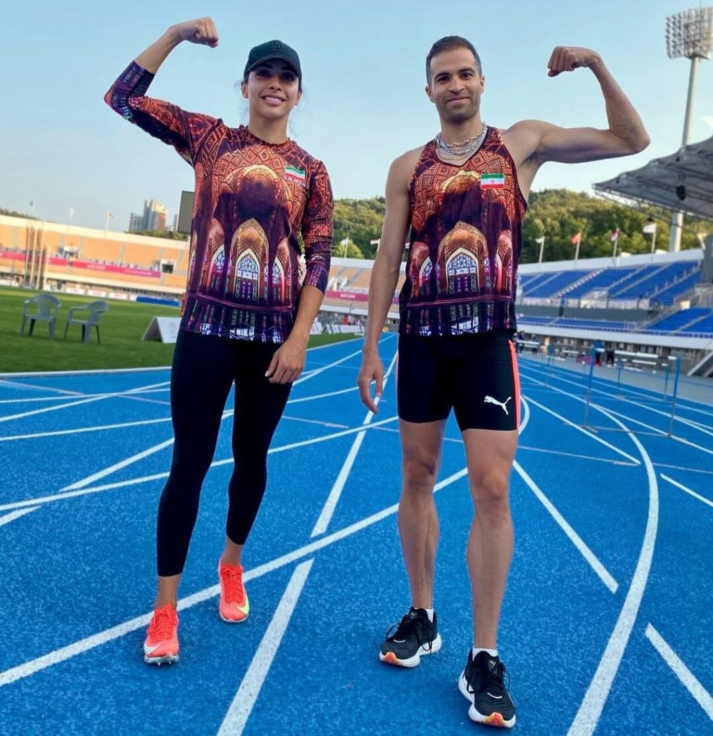 لباس متفاوت تیم ملی دوومیدانی در قهرمانی آسیا