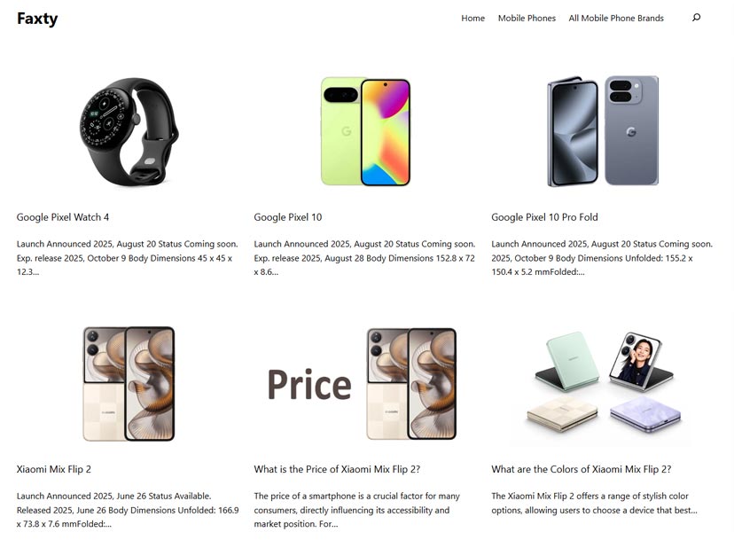 Faxty یا PhoneDB: مقایسه دو مرجع مشخصات گوشی موبایل