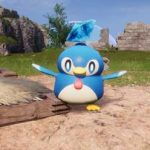 pengullet holding an item in palworld