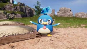 pengullet holding an item in palworld