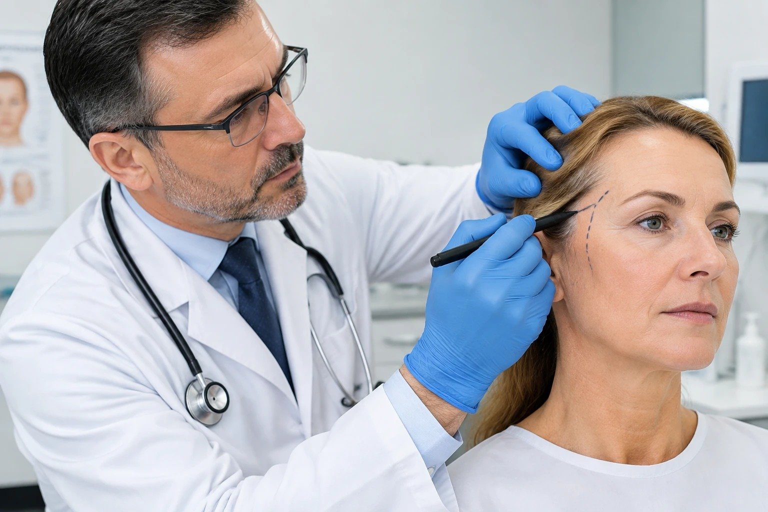 لیفت شقیقه طبیعی چگونه انجام می‌شود؟